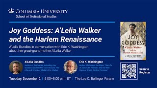 A'Lelia Walker and the Harlem Renaissance: A'Lelia Bundles in Conversation with Eric K. Washington