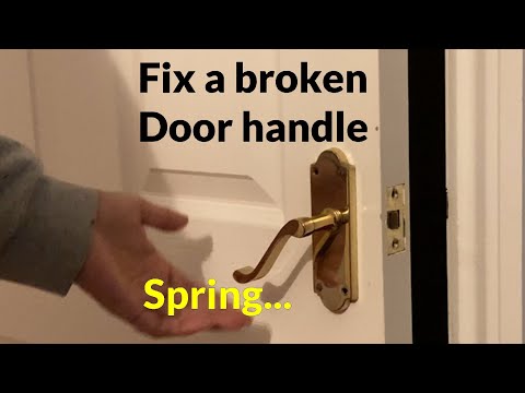 How to fix a Loose Door Handle - Replace broken spring