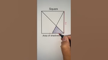 Geometry problem: How to solve area of this shadows #geometry #area #shorts