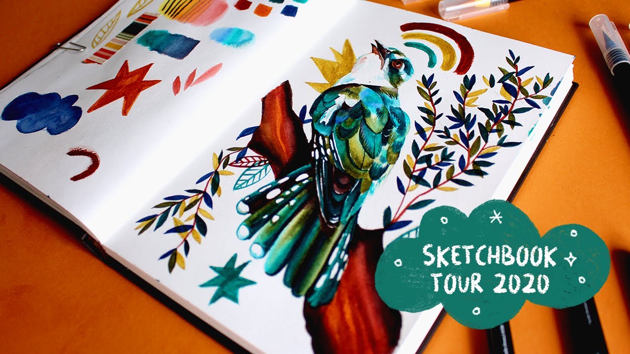 Mixed Media ART JOURNAL + SKETCHBOOK tour (2020-2022) 