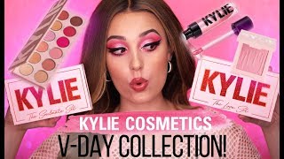 KYLIE COSMETICS VALENTINES DAY COLLECTION | Makeup Tutorial & All Swatches | Victoria Lyn