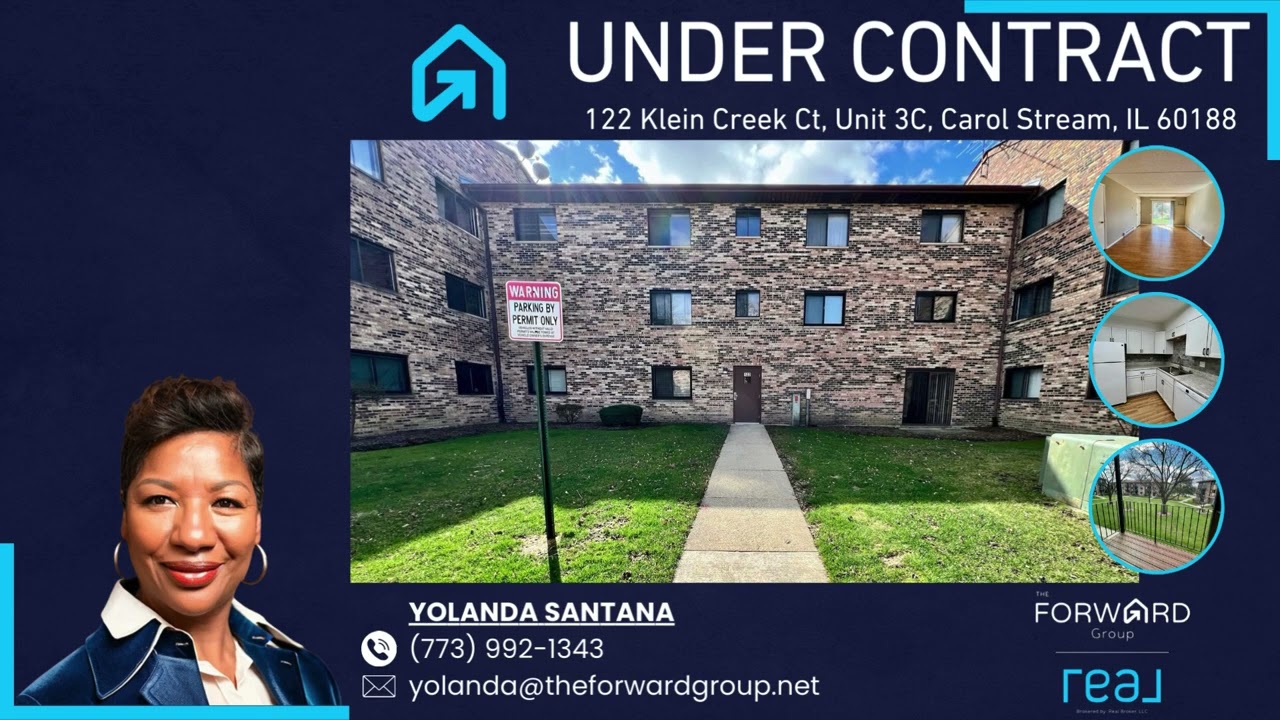 UNDER CONTRACT: 122 Klein Creek Ct Unit 3C, Carol Stream, IL 60188