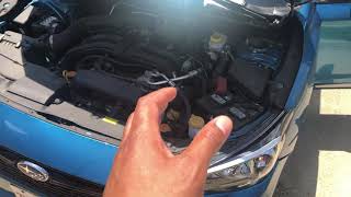 SUBARU IMPREZA - Oil filter location