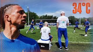 Sous la chaleur à Clairefontaine