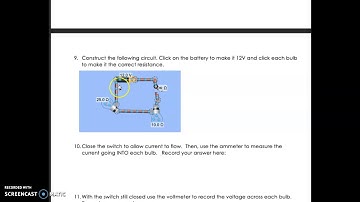 PHET measuring current and Voltage