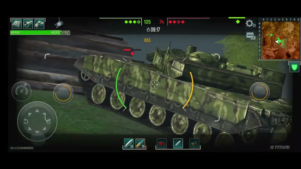 Tank Force - T-62M - Fully Upgraded - Closer Look and Gameplay
