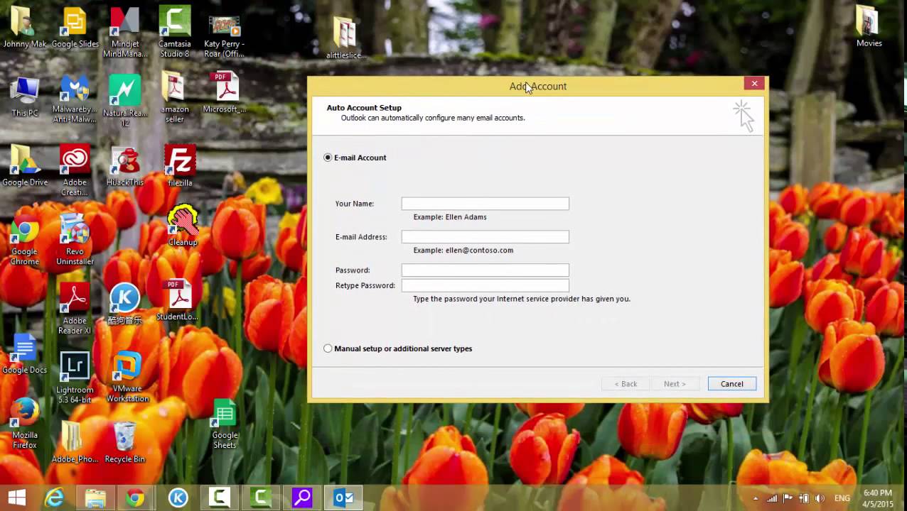 utube how set up outlook for gmail