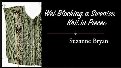 Blocking a Sweater Knit in Pieces