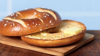 ♠Tim Horton "New" Pretzel Bagel Taste Test♠ February 23rd 2014 screenshot 3