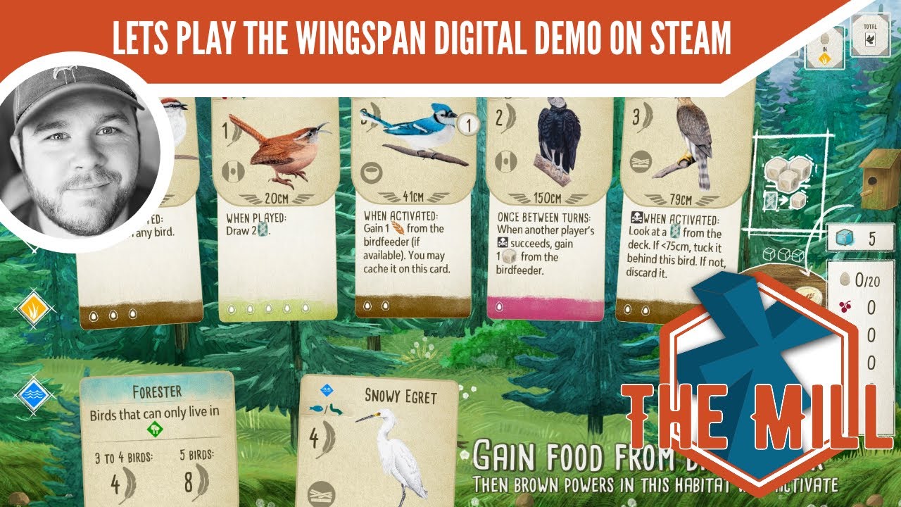 Let's Play the Wingspan Digital Indie Celebration Demo - The Mill - YouTube