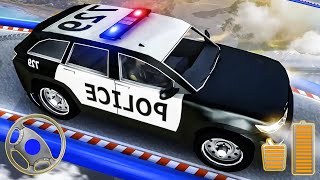 Impossible Police Car Stunt Racing - Rescue Car Ramp Driving | Android Gameplay screenshot 2
