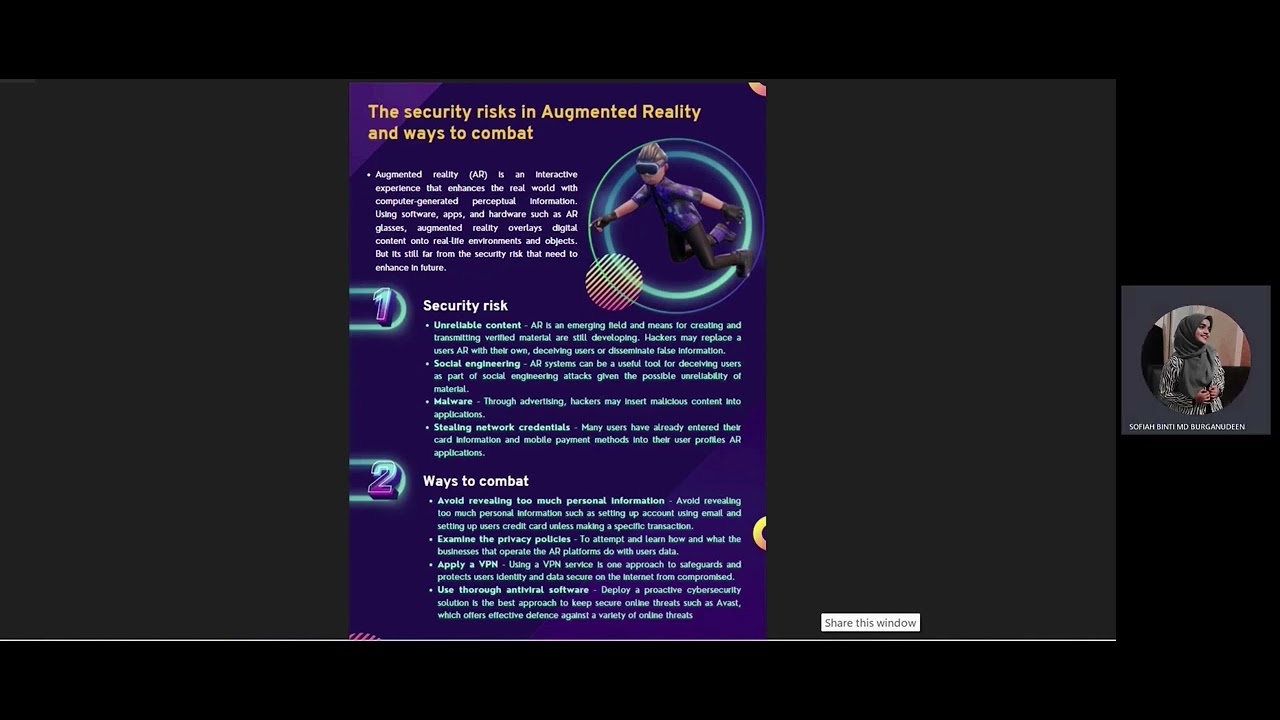 The security risk in Augmented Reality and ways to combat