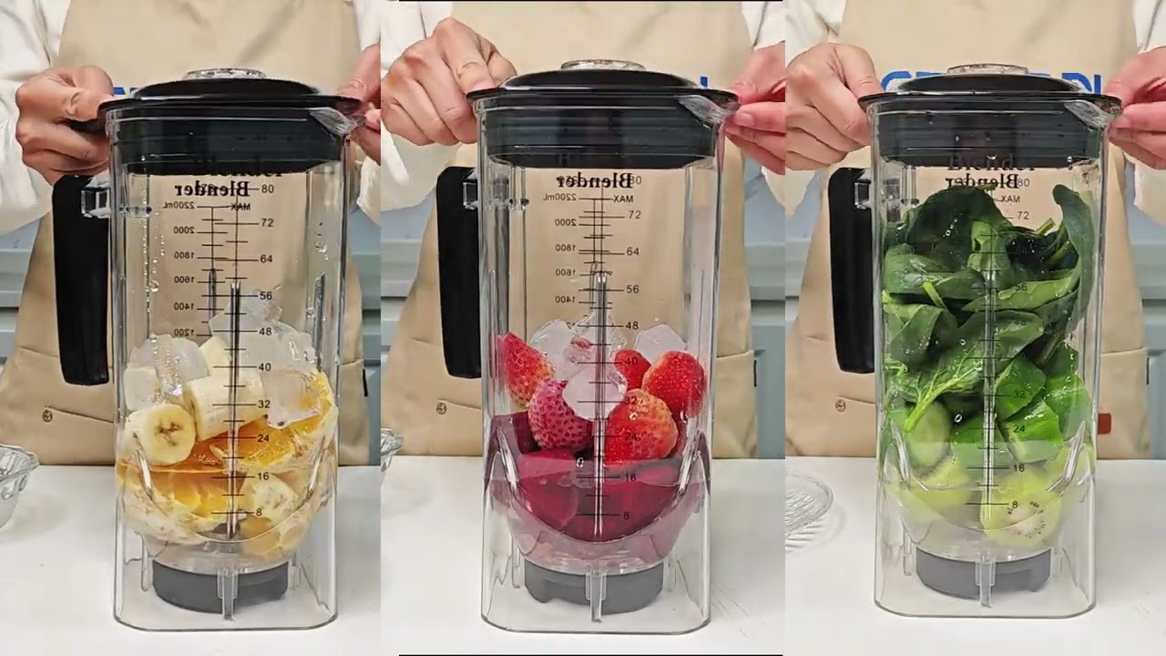 CRANDDI Quiet Commercial Blender with Soundproof Shield