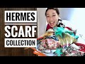 HERMES SCARF COLLECTION | 90cm silk, 140cm cashmere,  Maxi Twilly