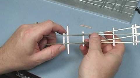 Building A Turnout, Step 9 - Installing The Throwbar