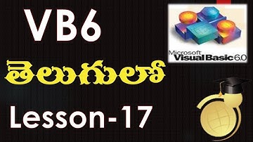 control arrays in vb6 - Telugu-Lesson-17