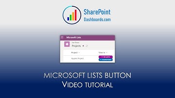 Microsoft Lists Button in SharePoint Online Microsoft Lists Modern List View