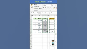 Excel Interview Question Paste Special in excel #excel #exceltips #exceltutorial #msexcel #shorts