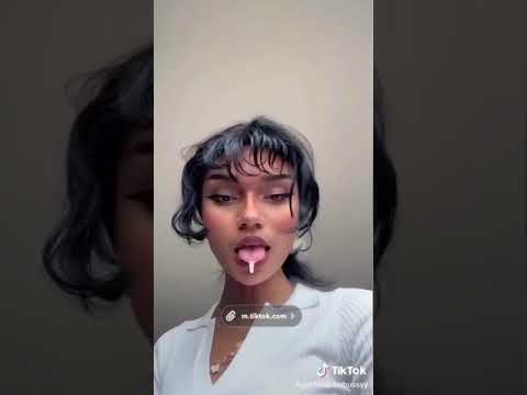 Hot girl spit on camera twice