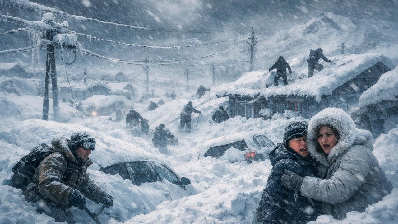 Хаос в России! Двухметровый снегопад парализовал Камчатку, вызвав панику среди жителей