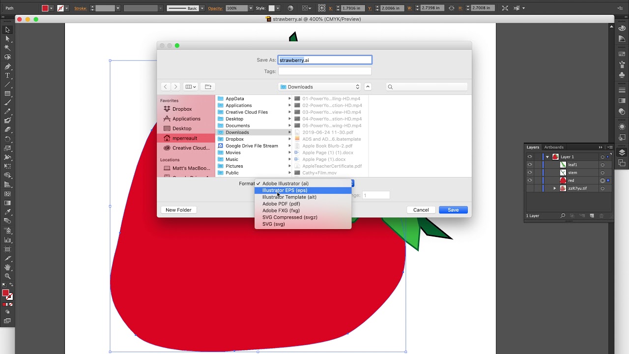 How To Save As An Svg File From Adobe Illustrator - Youtube
