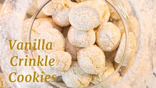 Vanilla Crinkle Cookies