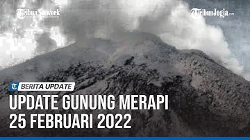 UPDATE GUNUNG MERAPI 25 FEBRUARI 2022 : Satu Kali Guguran Lava Pijar