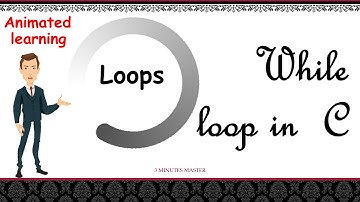 While loop in c || Example program || While Syntax|| Animated Learning||3 minutes master|| Neverquit