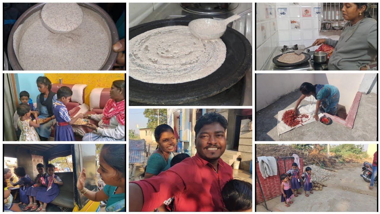 పిల్లలకి ప్రమీల రాగి దోసెలు చేసి పెట్టింది 😀పిల్లలు చాలా ఇష్టంగా తిన్నారు 🥰చాలా tasty గా ఉన్నాయి 👍🥰🥰