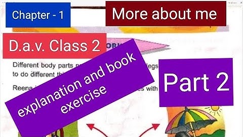 DAV class 2 EVS chapter 1 more about me pages 11 to 14
