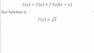 4.5 Linear Approximations and Differentials Part 1