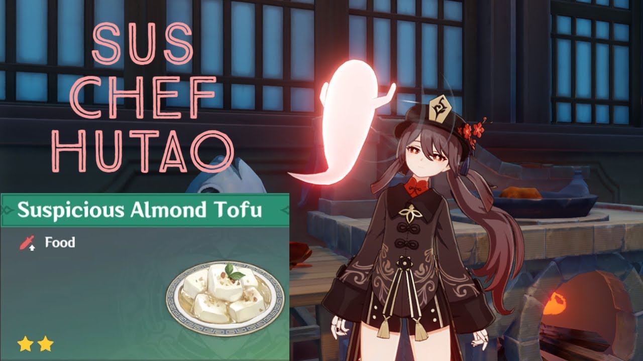 sus chef hu tao cooking almond tofu for xiao YouTube