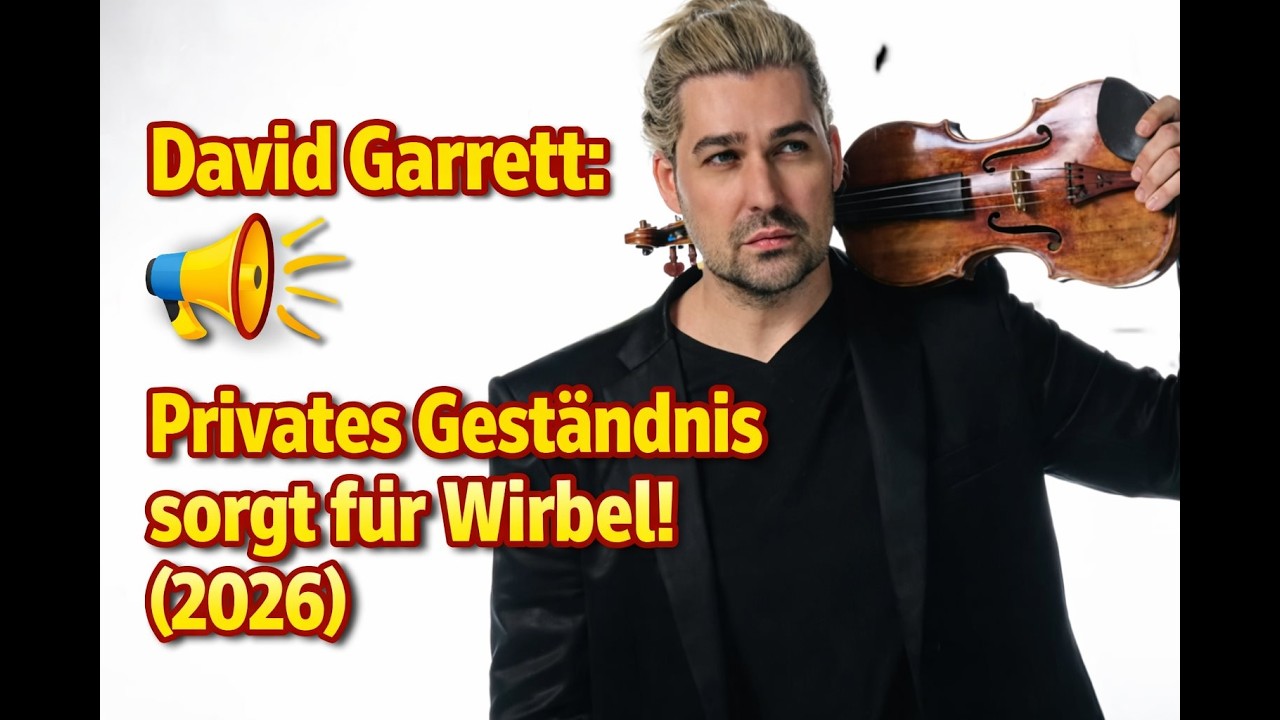 David Garrett das schockierende geheimnis seiner freundin enthüllt! 2026