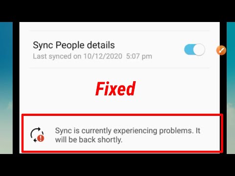 Sync is currently experiencing problems it will be back shortly Problem gmail | fix sync experience