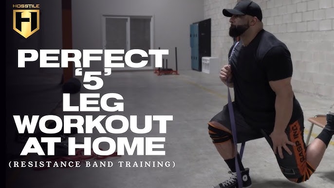 Resistance Band Leg Workout At Home to Get Ripped! 