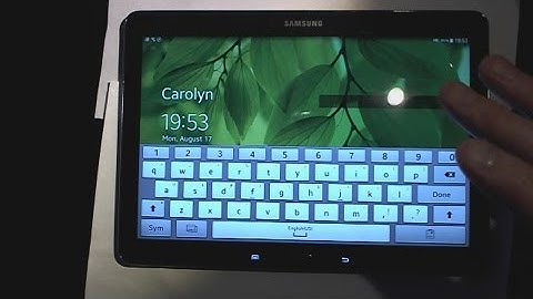 Forgot Password Samsung Galaxy Note 10.1 Tablet - Restore To Factory Settings