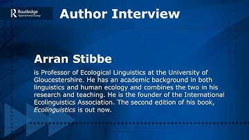 Author Interview: Arran Stibbe on Ecolinguistics