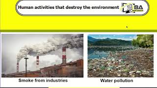 EFFECT OF HUMAN ACTIVITIES OWOP.B5.5.4.1.2.2.A1 BY KAN with exercises on www.sibalearninzone.com