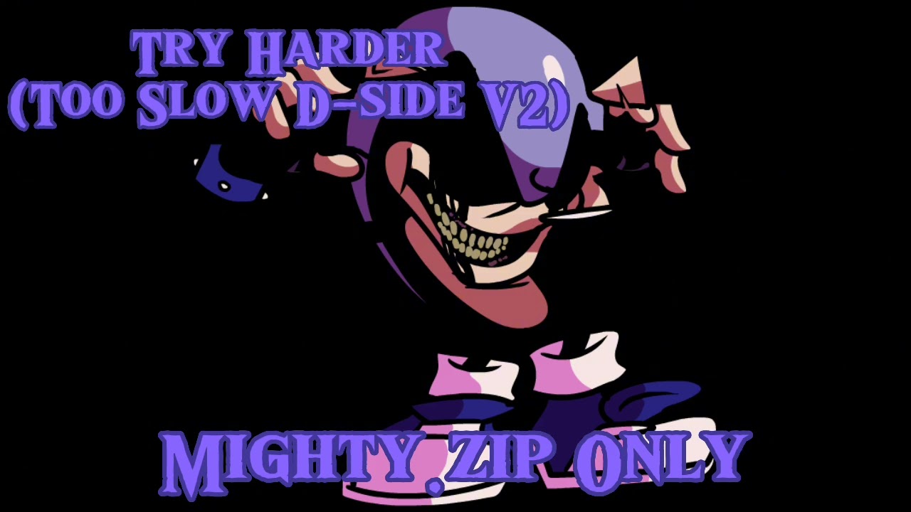 【強い意志と突破力を目覚めさせる】スティブナイト Friday Night Funkin Try Harder (Too Slow D-side V2) - Mighty.Zip