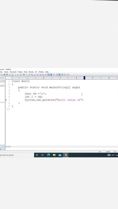 Java program to find ASCII value of a character | Passion Programming ...