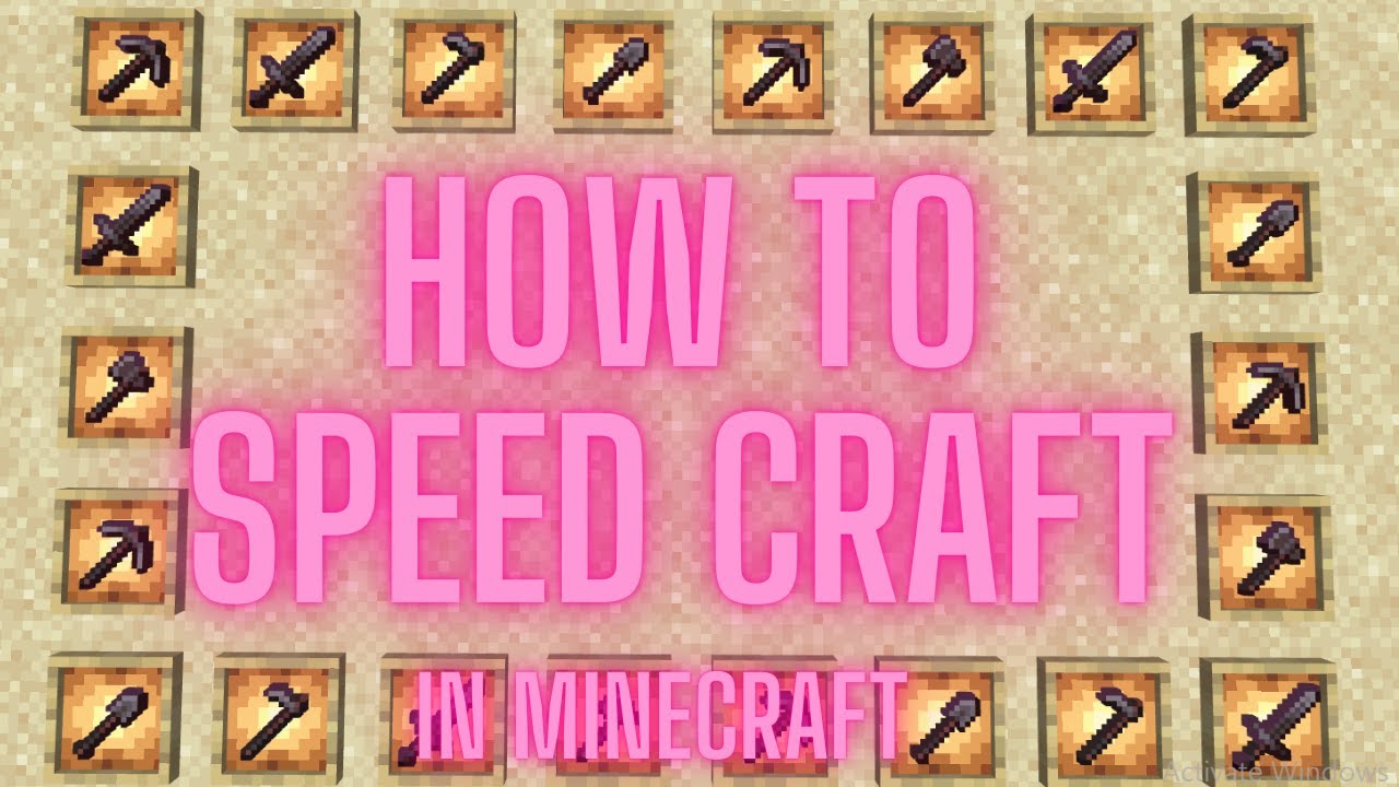 How to Speed Craft Every Tool in Minecraft - YouTube