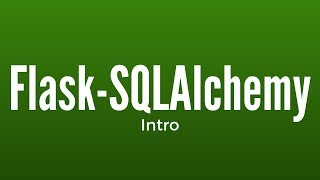 Getting Started With Flask-SQLAlchemy