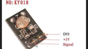 KY-018 Photo resistor LDR sensor
