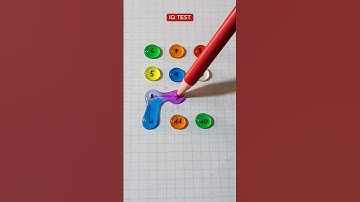 Nối hết các số bằng một nét vẽ?  #drawing #iqtest #quiz #game #line #colors #funny #solution