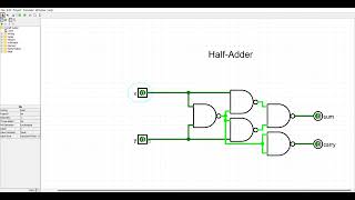 Half Adder | Logisim Nand2Tetris