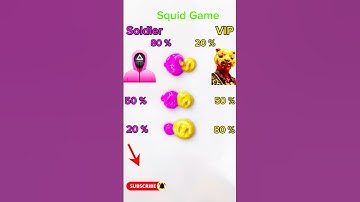 Squid Game Guess the mixed color Soldier vs VIP #satisfying #squidgame2 #colormixing #asmr #relaxing