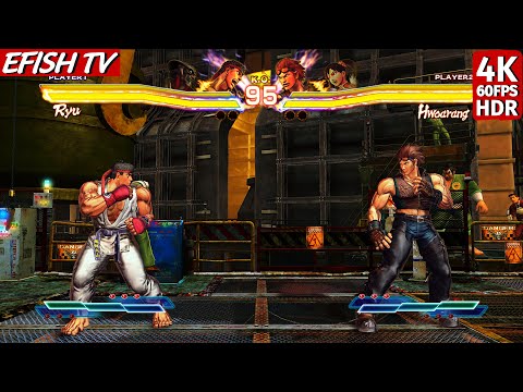 Ryu & Yoshimitsu vs Hwoarang & Xiaoyu (Hardest AI) - Street Fighter X Tekken