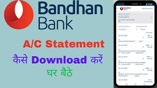 How to Download Bandhan Bank Statement | Bandhan Bank Statement Download 2024 | Technozahid screenshot 5