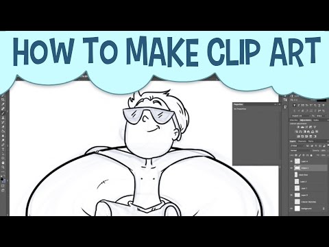 Photoshop Clip Art Tutorial | Intuos Drawing Time Lapse | How To Earn Passive Income For Your Art