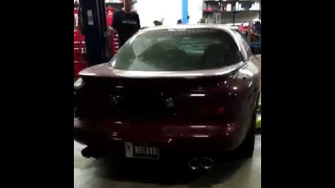 Cammed V6 Firebird with true duals.